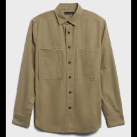 Banana Republic Military Green Men’s Button Down Shirt, Size XL - Picture 1 of 6